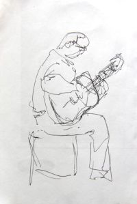 Musician fast sketches. Bocetos rápidos de músicos.